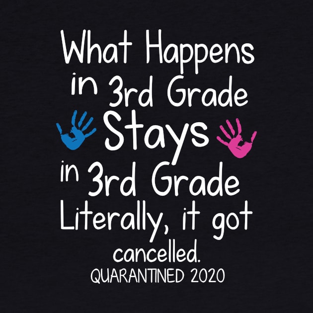 What Happens In 3rd Grade Stays In 3rd Grade Literally It Got Cancelled Quarantined 2020 Senior by DainaMotteut